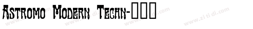 Astromo Modern Techn字体转换